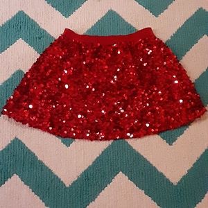 Litttle girls red skirt